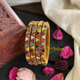 Kids Silk Thread Kundan Bangle-Cocktail-G4924